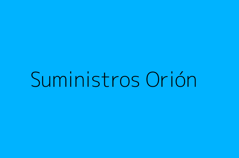 Suministros Orión